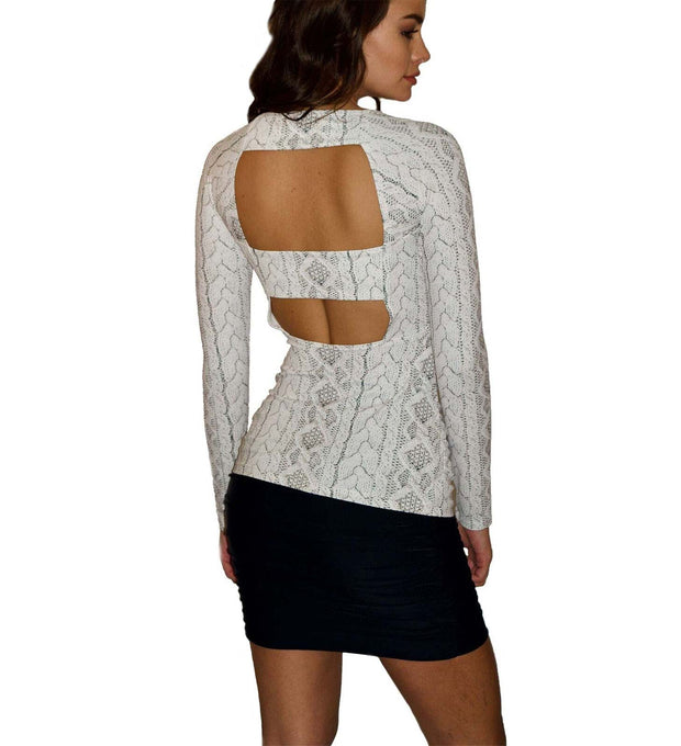 PSYCHE TOP - CABLE KNIT