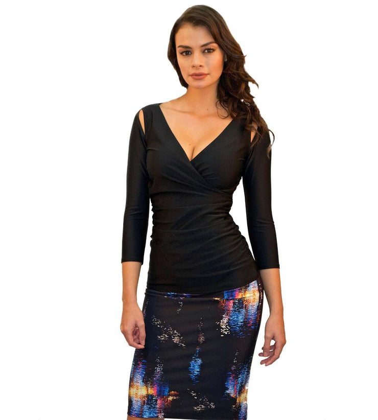 RHEA TOP - BLACK