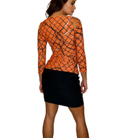 RHEA TOP - ORANGE BARBWIRE