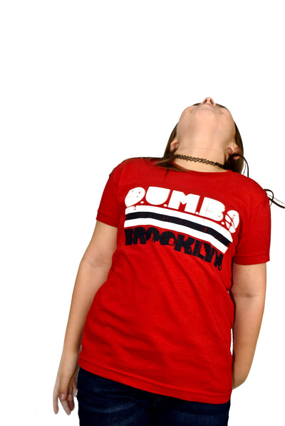 ROR - D.U.M.B.O. BROOKLYN STRIPE - YOUTH T-SHIRT -RED