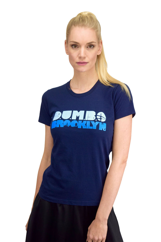 ROR - D.U.M.B.O. BROOKLYN - WOMENS T-SHIRT - NAVY