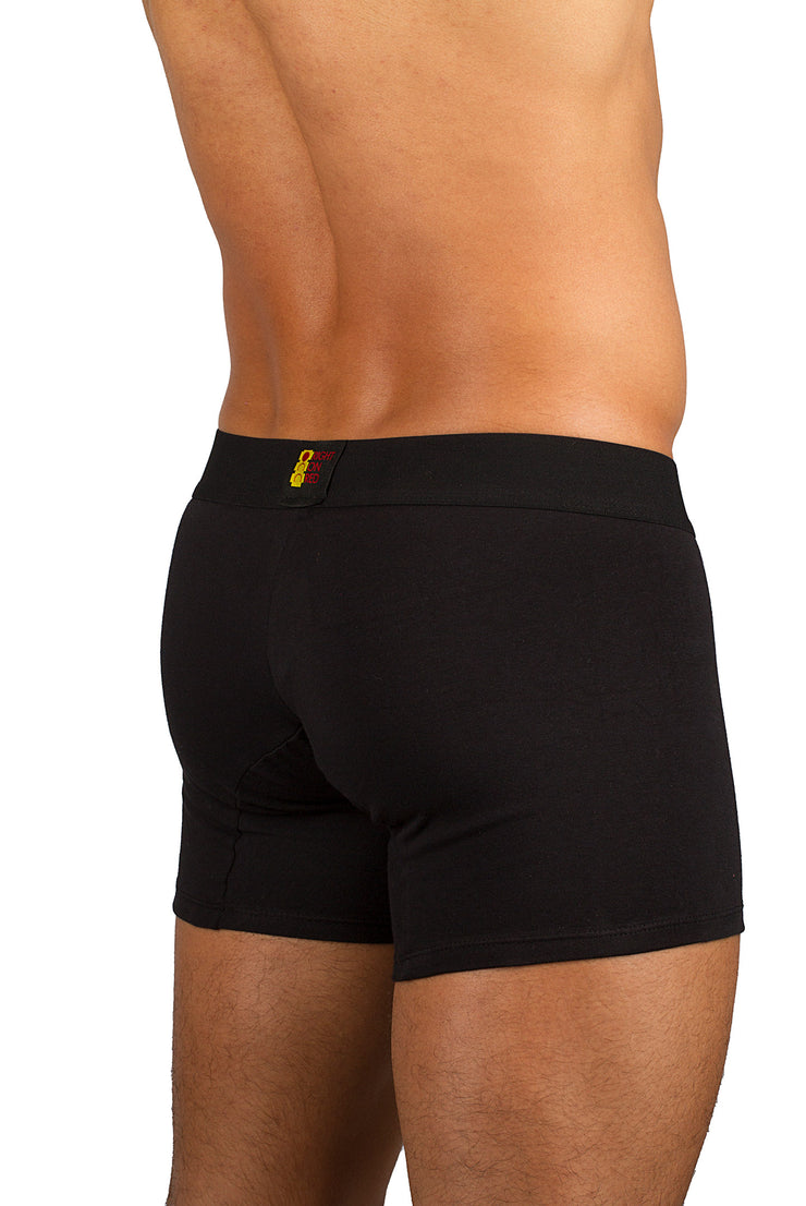 ROR - MEN'S LOGO BOXER - COTTON - BLACK