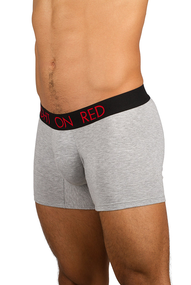 ROR - MEN'S LOGO BOXER - COTTON - GREY