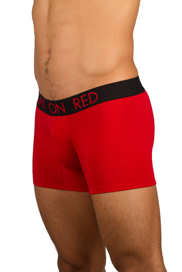 ROR - MEN'S LOGO BOXER - COTTON - RED