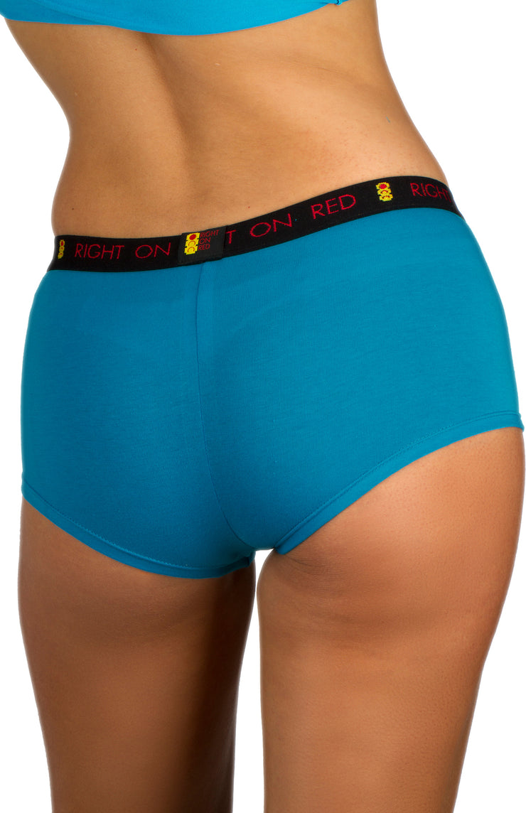 ROR BOY SHORT -  TURQUOISE