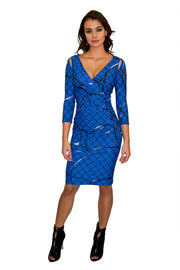 VENUS DRESS - ROYAL BARBWIRE