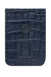 ACID NYC FAUX ALLIGATOR LEATHER WALLET NAVY