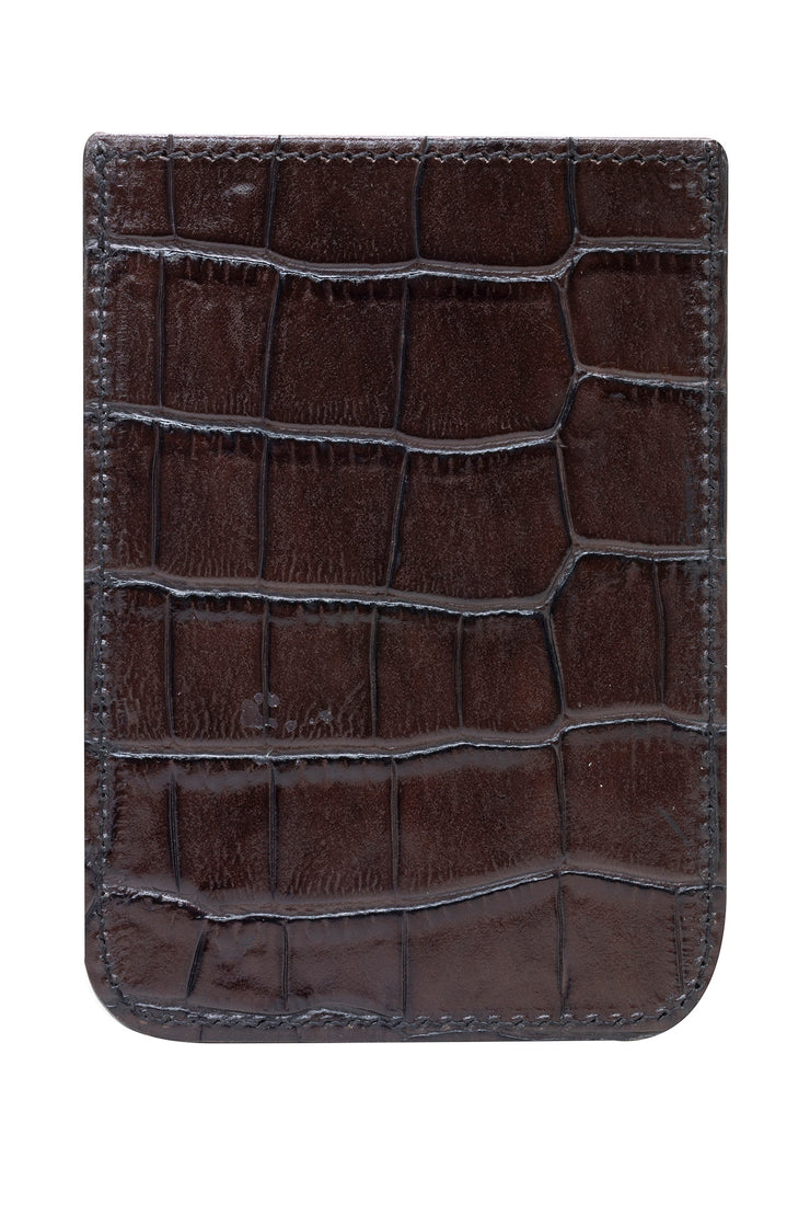 ACIDNYC EMBOSSED LEATHER WALLET BROWN
