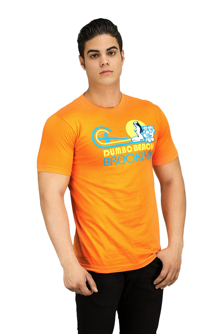 ROR - D.U.M.B.O. BEACH - MENS T-SHIRT - ORANGE